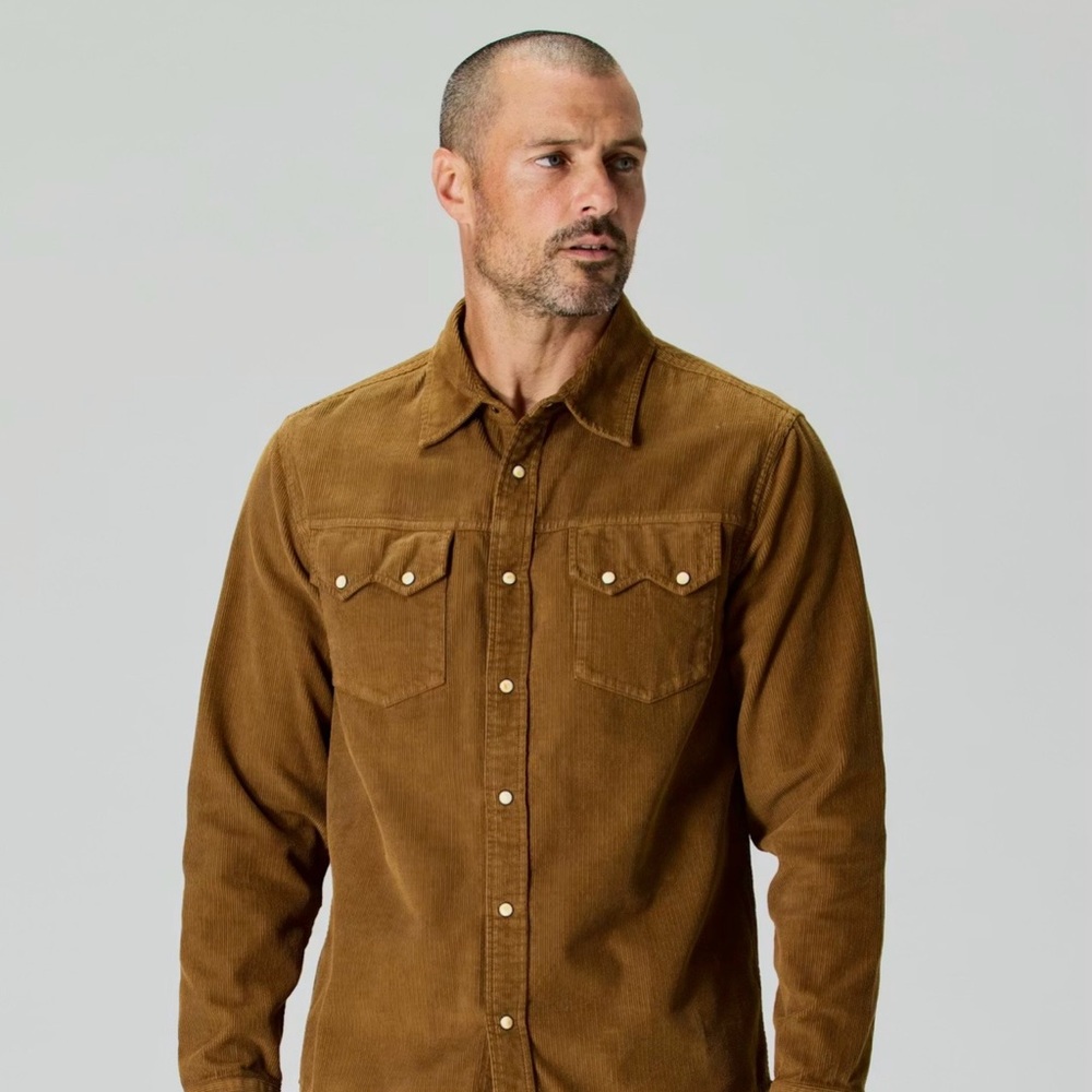Whiskey Corduroy Western Shirt